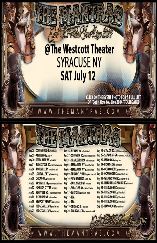 At The Westcott Theater in Syracuse, NY 07/12/14